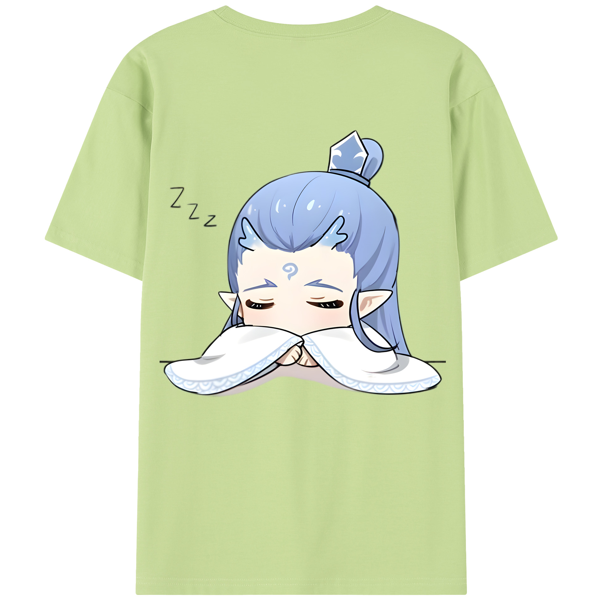 （画像用） Ne Zha 2 ナタ 魔童の大暴れ 綿100％半袖Tシャツ（背面プリント）